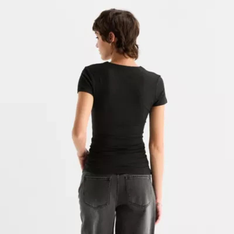 Forever 21 Womens Juniors Crew Neck Short Sleeve T-Shirt