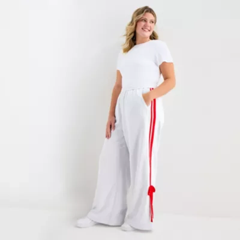 Forever 21 Womens Juniors Plus Wide Leg Pull-On Pant