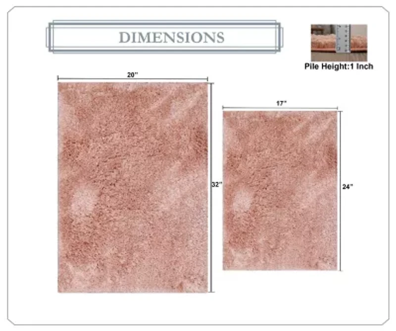 Home Weavers Inc Element 2-pc. Bath Rug Set