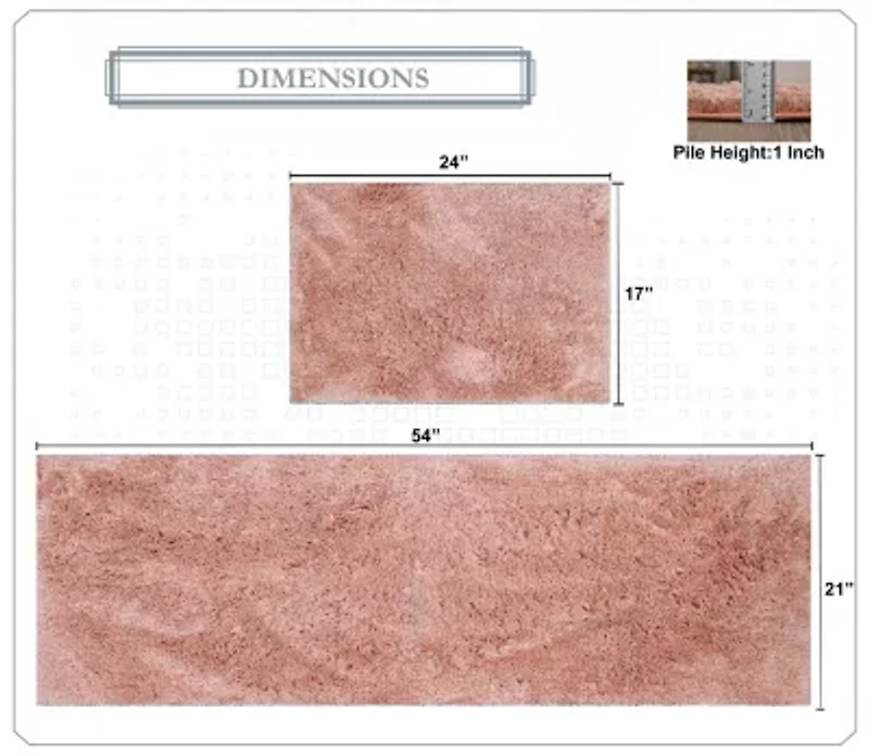 Home Weavers Inc Element 2-pc. Bath Rug Set