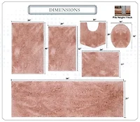 Home Weavers Inc Element 6-pc. Bath Rug Set