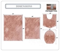 Home Weavers Inc Element 4-pc. Bath Rug Set