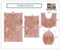 Home Weavers Inc Element 4-pc. Bath Rug Set