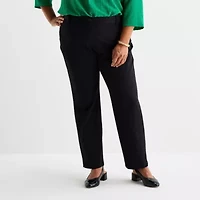 Liz Claiborne Womens Plus Slim Pant