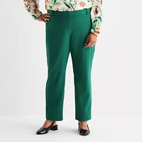 Liz Claiborne Womens Plus Slim Pant