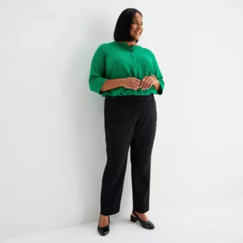 Liz Claiborne Womens Plus Slim Pant