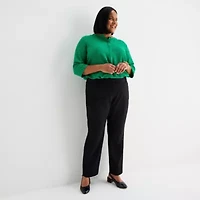 Liz Claiborne Womens Plus Slim Pant
