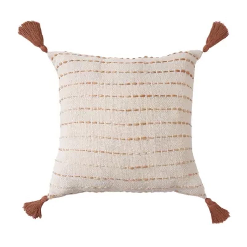 Lr Home Lyn Stripe Square Throw Pillow