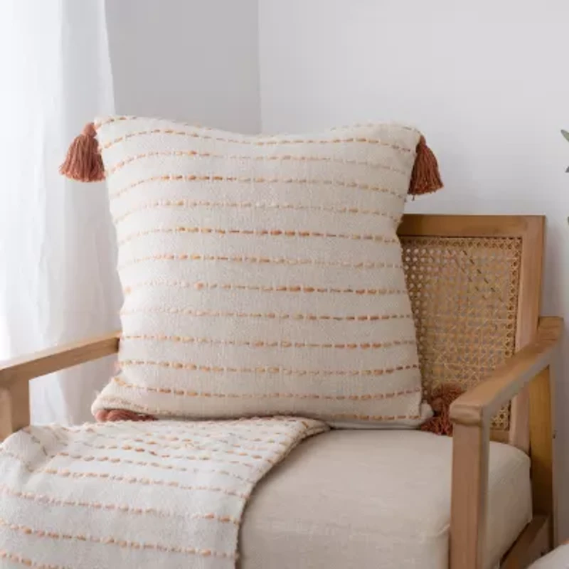 Lr Home Lyn Stripe Square Throw Pillow