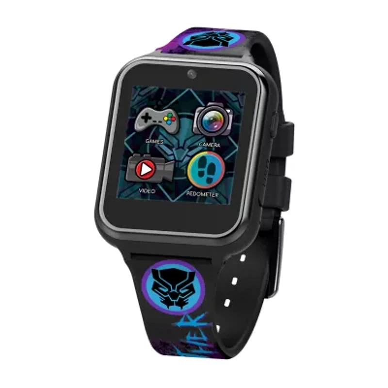 Black Panther Marvel Boys Black Smart Watch Avg4608jc