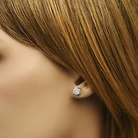 1/2 CT. T.W. Natural White Diamond 10K Gold 6.5mm Stud Earrings