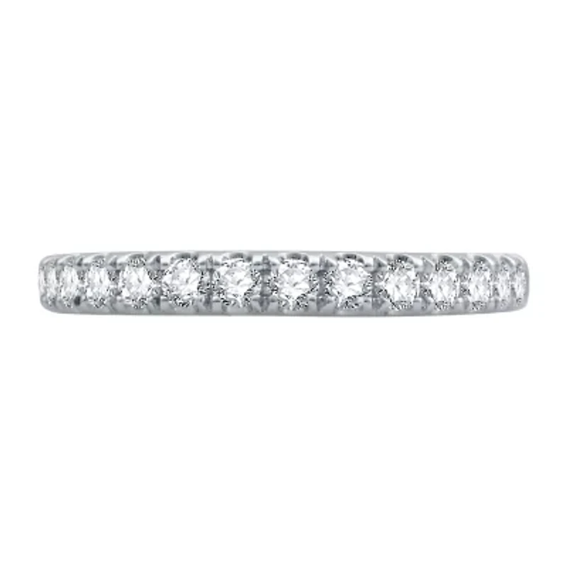 (H-I / I1) Womens 1/2 CT. T.W. Lab Grown White Diamond 10K Gold Wedding Band