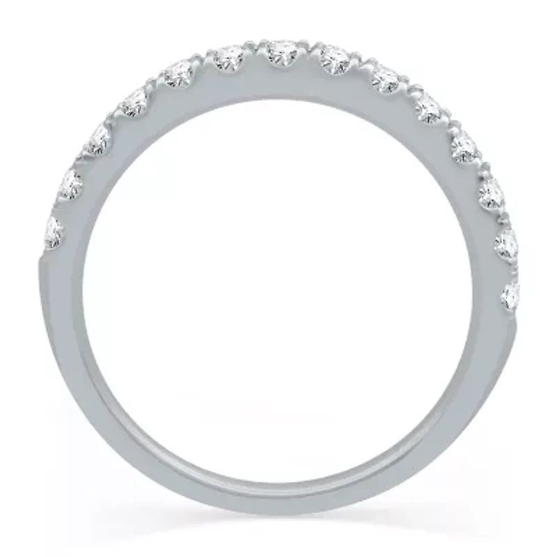 (H-I / I1) Womens 1/2 CT. T.W. Lab Grown White Diamond 10K Gold Wedding Band