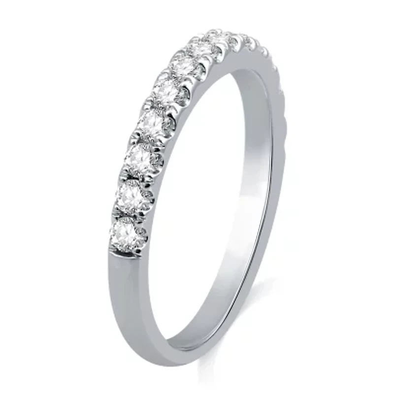 (H-I / I1) Womens 1/2 CT. T.W. Lab Grown White Diamond 10K Gold Wedding Band
