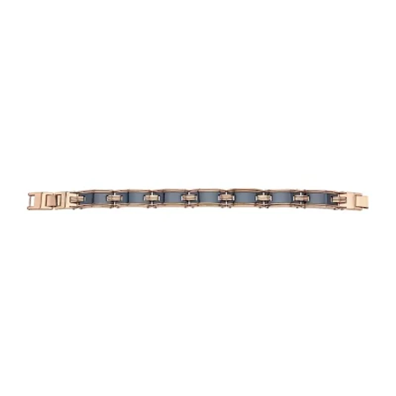 8 1/2 Inch Mens Stainless Steel Link Bracelet
