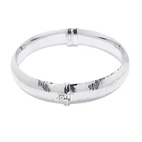 Womens Sterling Silver Bangle Bracelet