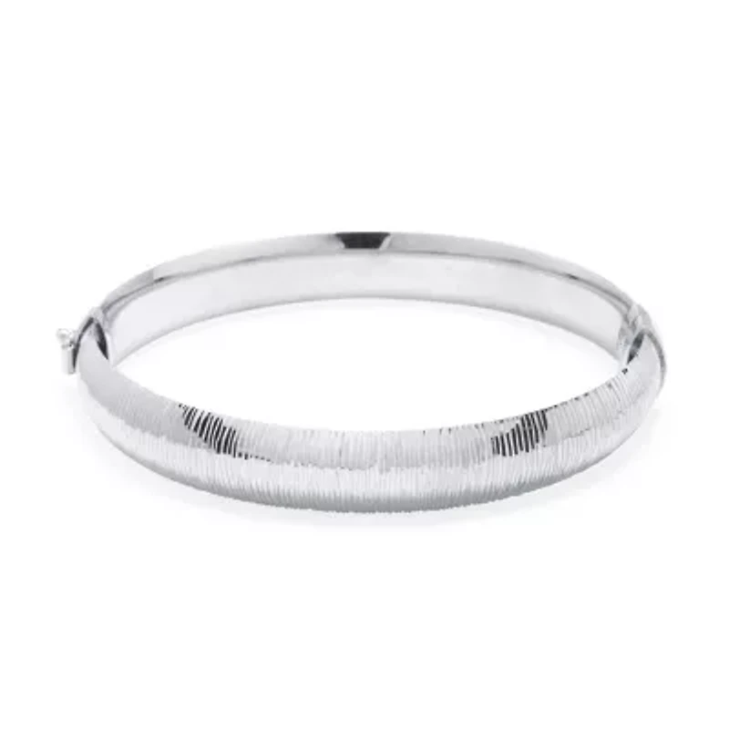 Womens Sterling Silver Bangle Bracelet