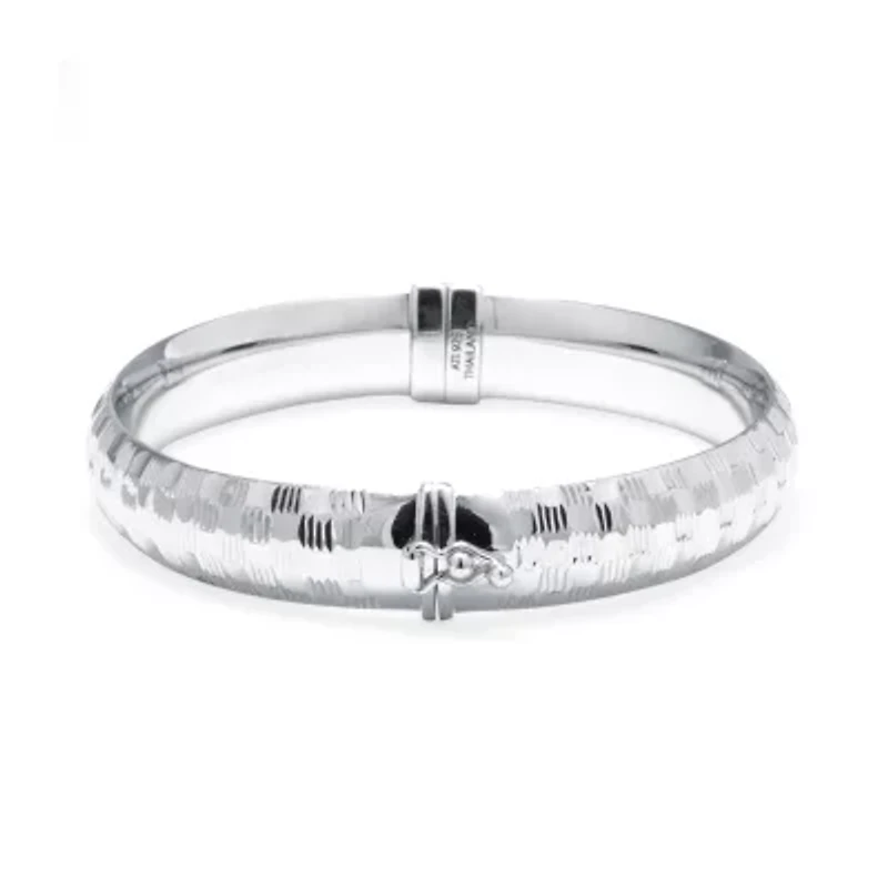 Womens Sterling Silver Bangle Bracelet