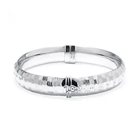 Womens Sterling Silver Bangle Bracelet