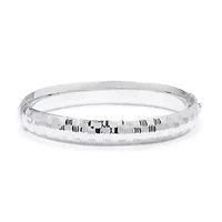 Womens Sterling Silver Bangle Bracelet