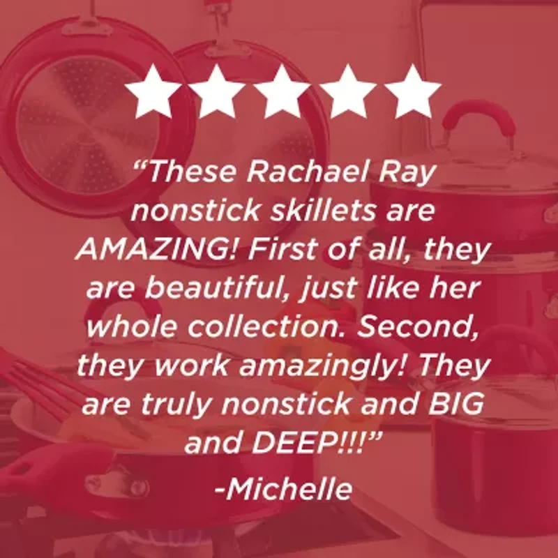 Rachael Ray Create Delicious 2-pc. Non-Stick Skillet Set