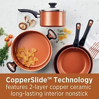 Farberware Glide 12-pc. Ceramic Non-Stick Cookware Set