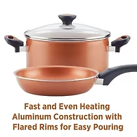 Farberware Glide 12-pc. Ceramic Non-Stick Cookware Set