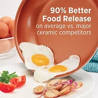 Farberware Glide Copper Ceramic 3-qt Saucepan with Lid
