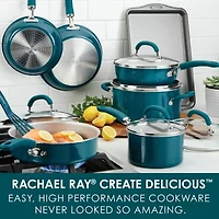 Rachael Ray Create Delicious 13-pc. Aluminum Non-Stick Cookware Set