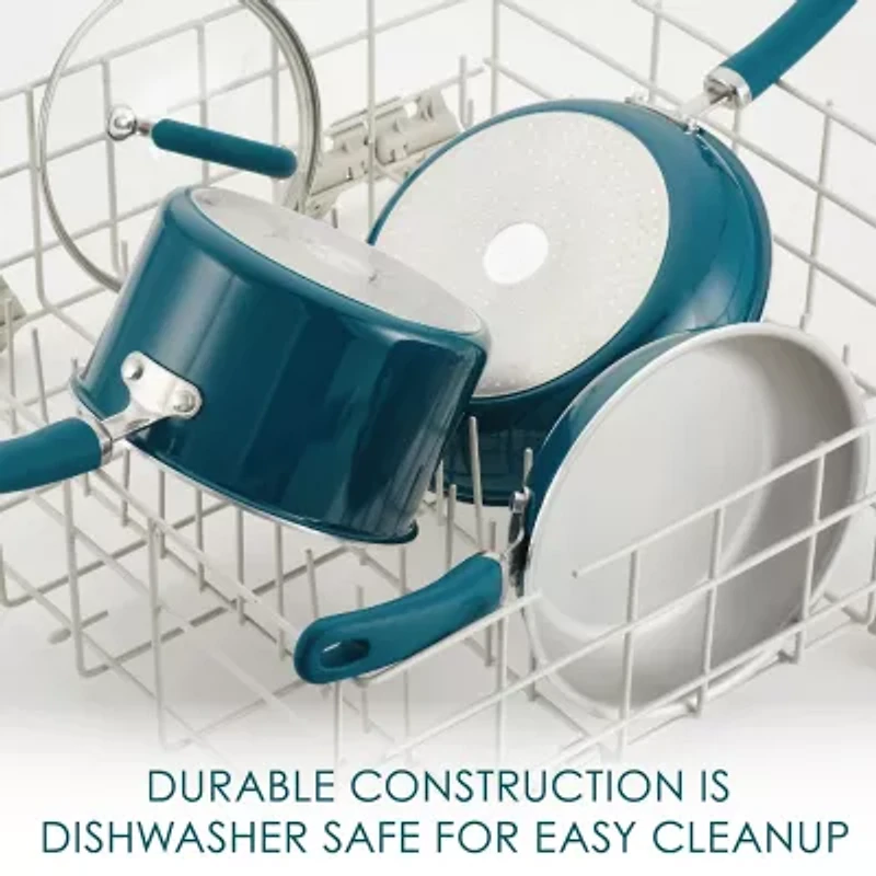 Rachael Ray Create Delicious 9.5" Non-Stick Deep Skillet with Lid