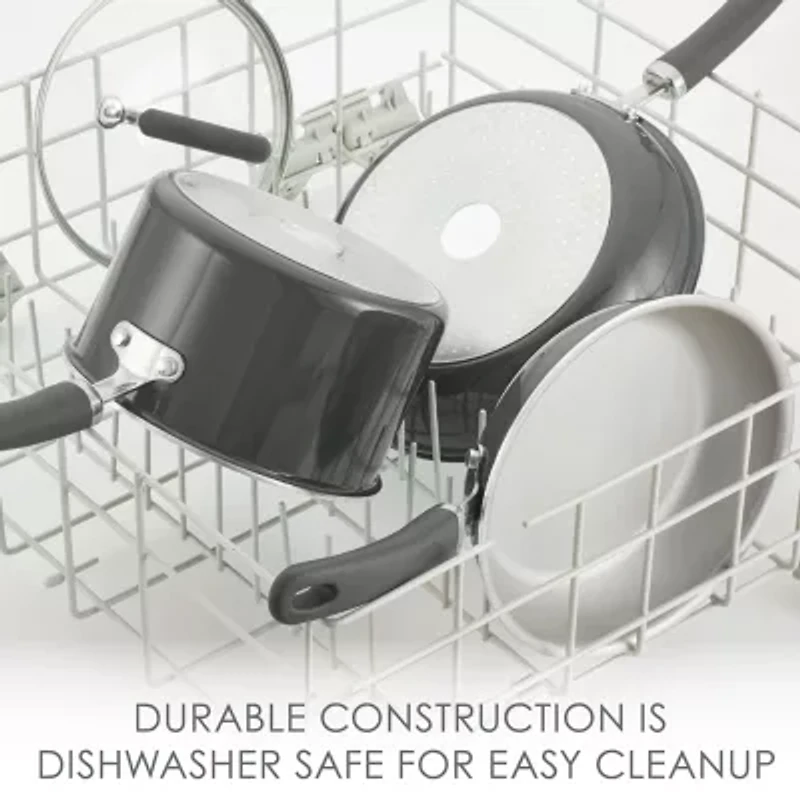 Rachael Ray Create Delicious 9.5" Non-Stick Deep Skillet with Lid
