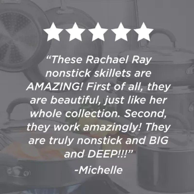Rachael Ray Create Delicious 2-pc. Non-Stick Skillet Set