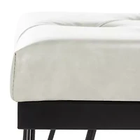 Marcella Faux Leather Accent Bench