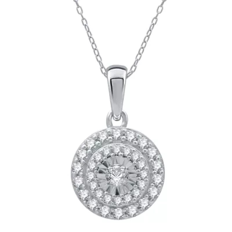 (H-I / I1) Womens 1 CT. T.W. Lab Grown White Diamond 10K White Gold Round 2-pc. Jewelry Set