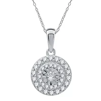 (H-I / I1) Womens 1 CT. T.W. Lab Grown White Diamond 10K White Gold Round 2-pc. Jewelry Set