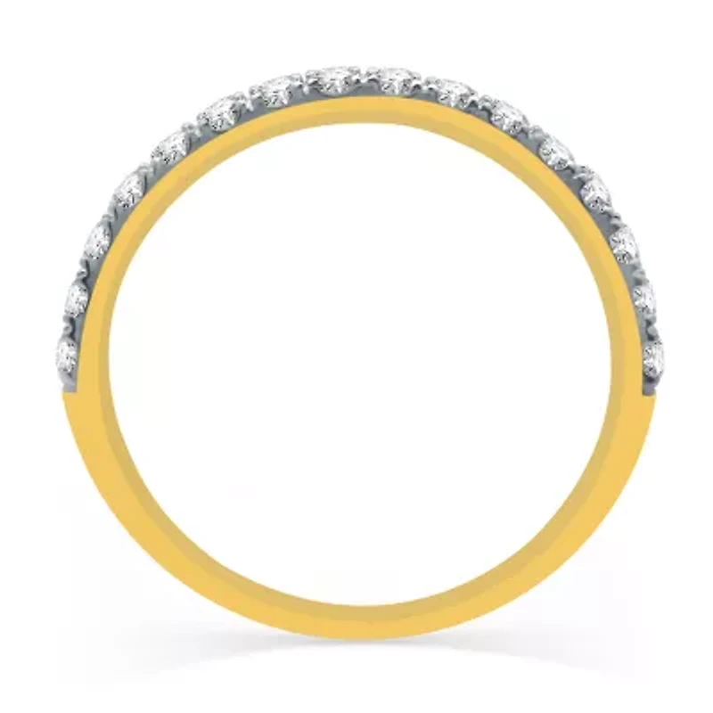 (H-I / I1) Womens 2 CT. T.W. Lab Grown White Diamond 10K Gold Round Cushion Side Stone Halo Bridal Set
