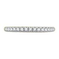 (H-I / I1) Womens 1/4 CT. T.W. Lab Grown White Diamond 10K Gold Wedding Band