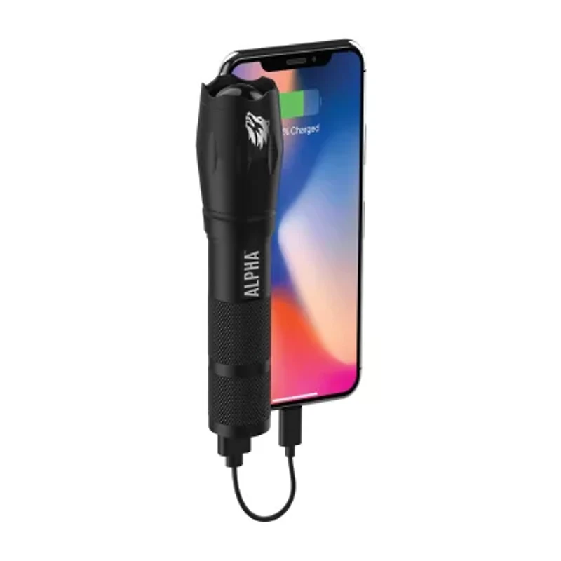 Tzumi Alpha Pocket Charger 2,600 mAh Flashlight Power Bank
