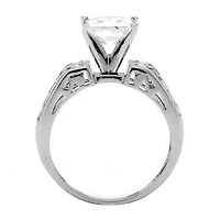 DiamonArt® Womens 2 /2 CT. T.W. White Cubic Zirconia 10K Gold Square Engagement Ring