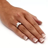 DiamonArt® Womens 2 /2 CT. T.W. White Cubic Zirconia 10K Gold Square Engagement Ring