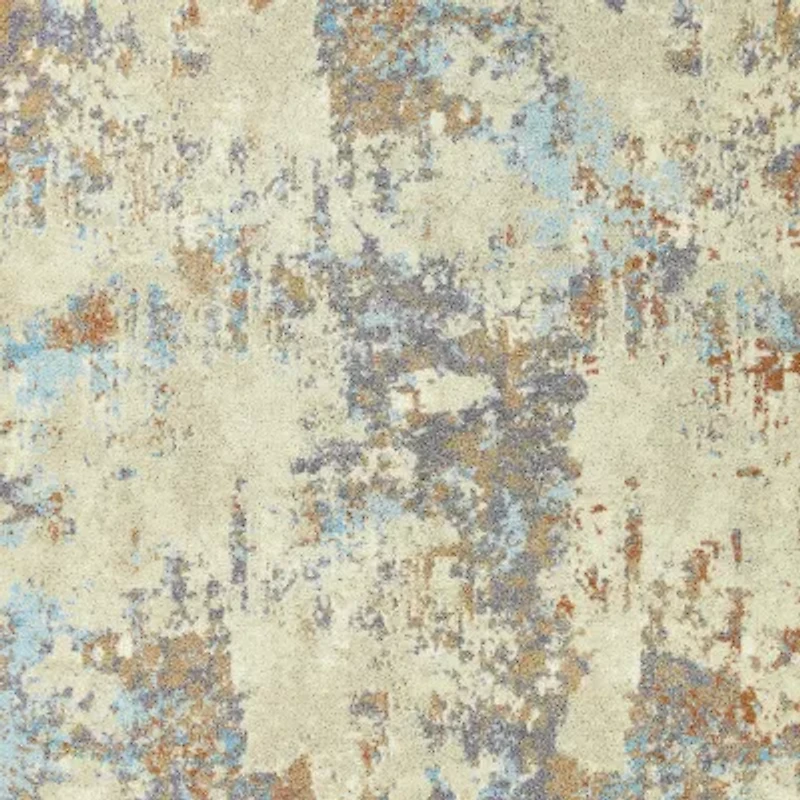 Maples Abstract Stone Rectangular Indoor Runner