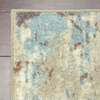 Maples Abstract Stone Rectangular Indoor Runner