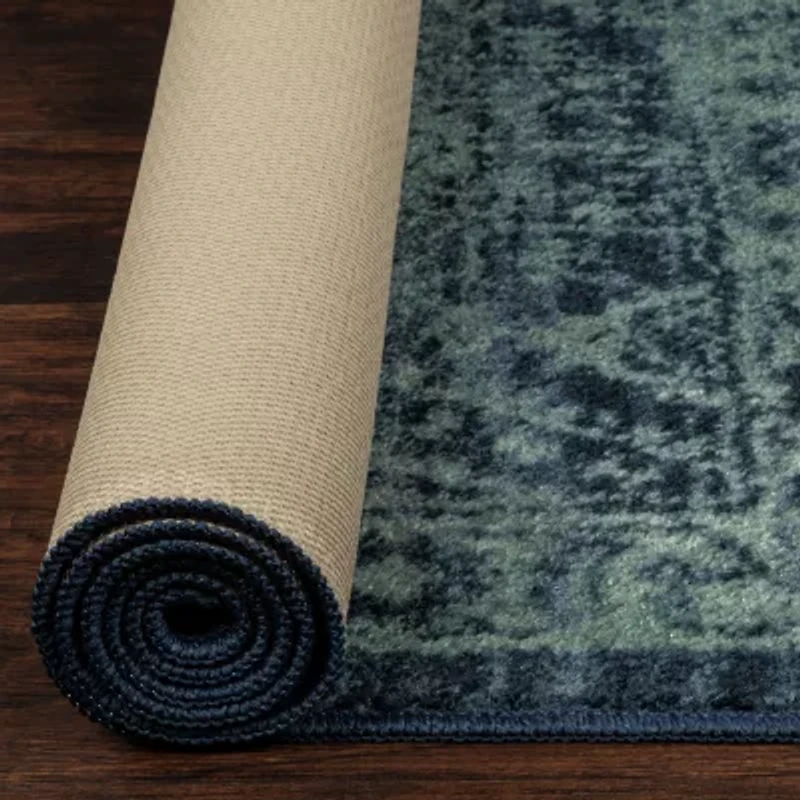Maples Nora Bordered Indoor Rectangular Runner