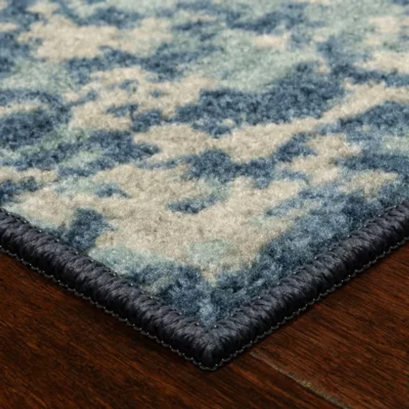 Maples Abstract Stone Rectangular Indoor Accent Rug