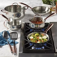 Denmark Stainless Steel 10-pc. Cookware Set