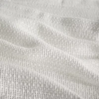Madison Park Freshspun Basketweave 100% Cotton Blanket