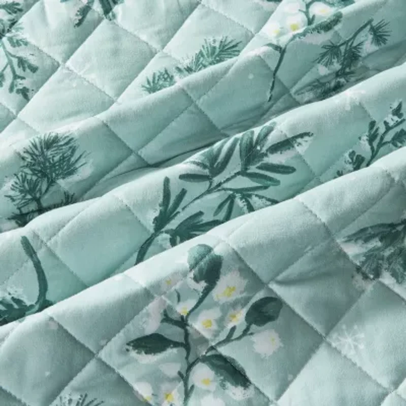 Linery Winter Botanical Reversible Quilt Set