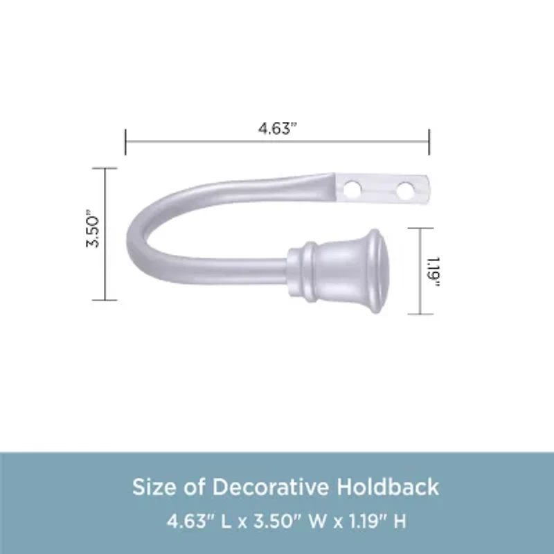 Kenney Trumpet 2-pc. Curtain Holdback