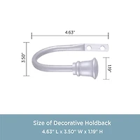 Kenney Trumpet 2-pc. Curtain Holdback