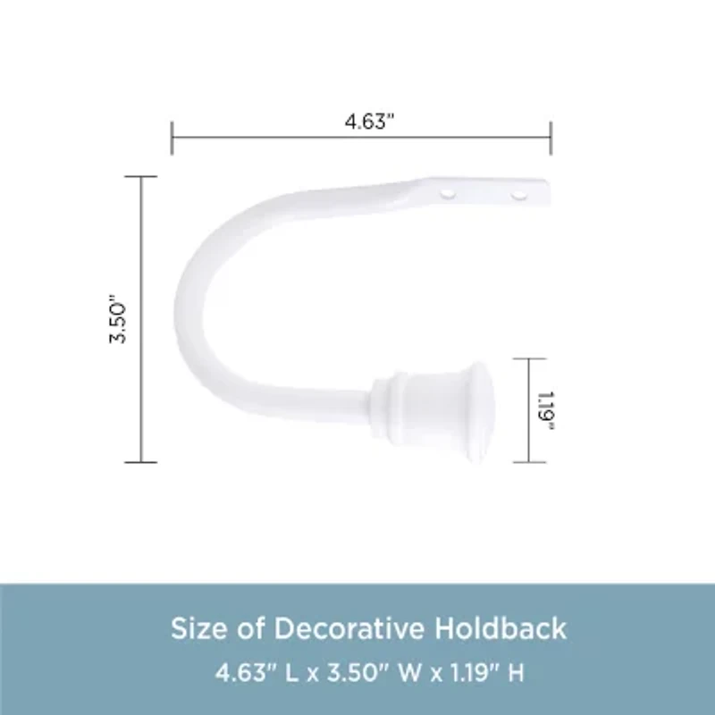 Kenney Trumpet 2-pc. Curtain Holdback